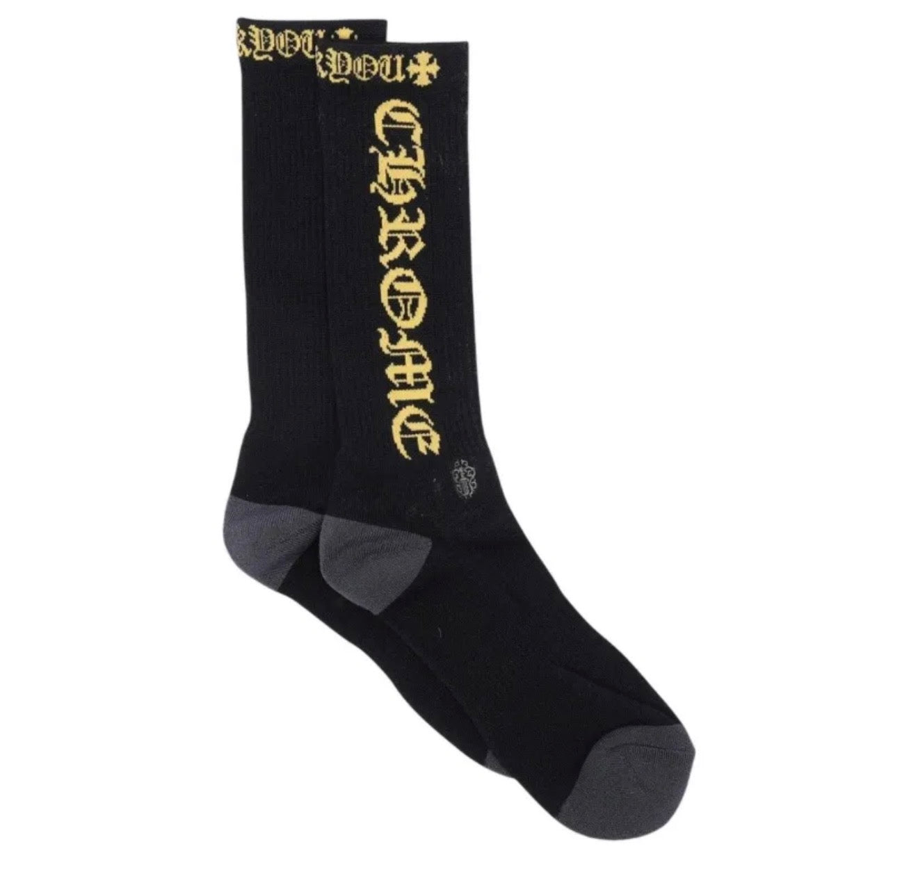 Chrome Hearts Black Yellow Socks