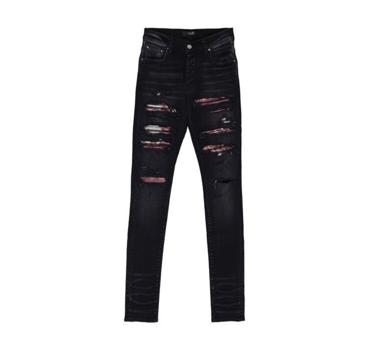 Amiri Black Tie Dye Thrasher Jeans
