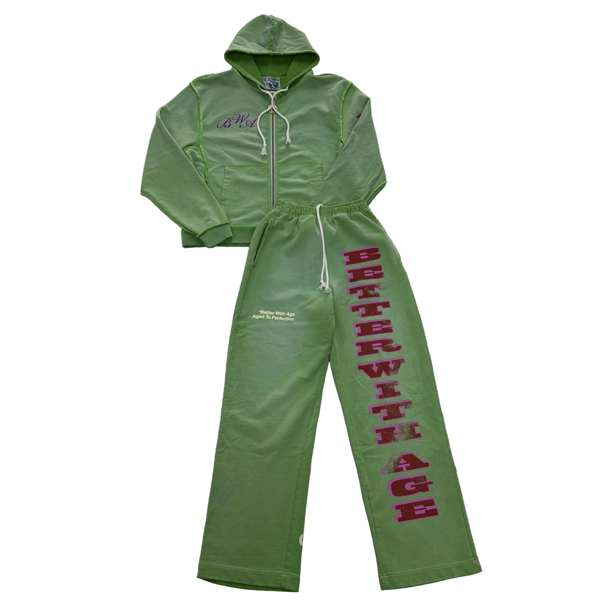 Better With Age ‘Moniker’ Sage Sweatsuit