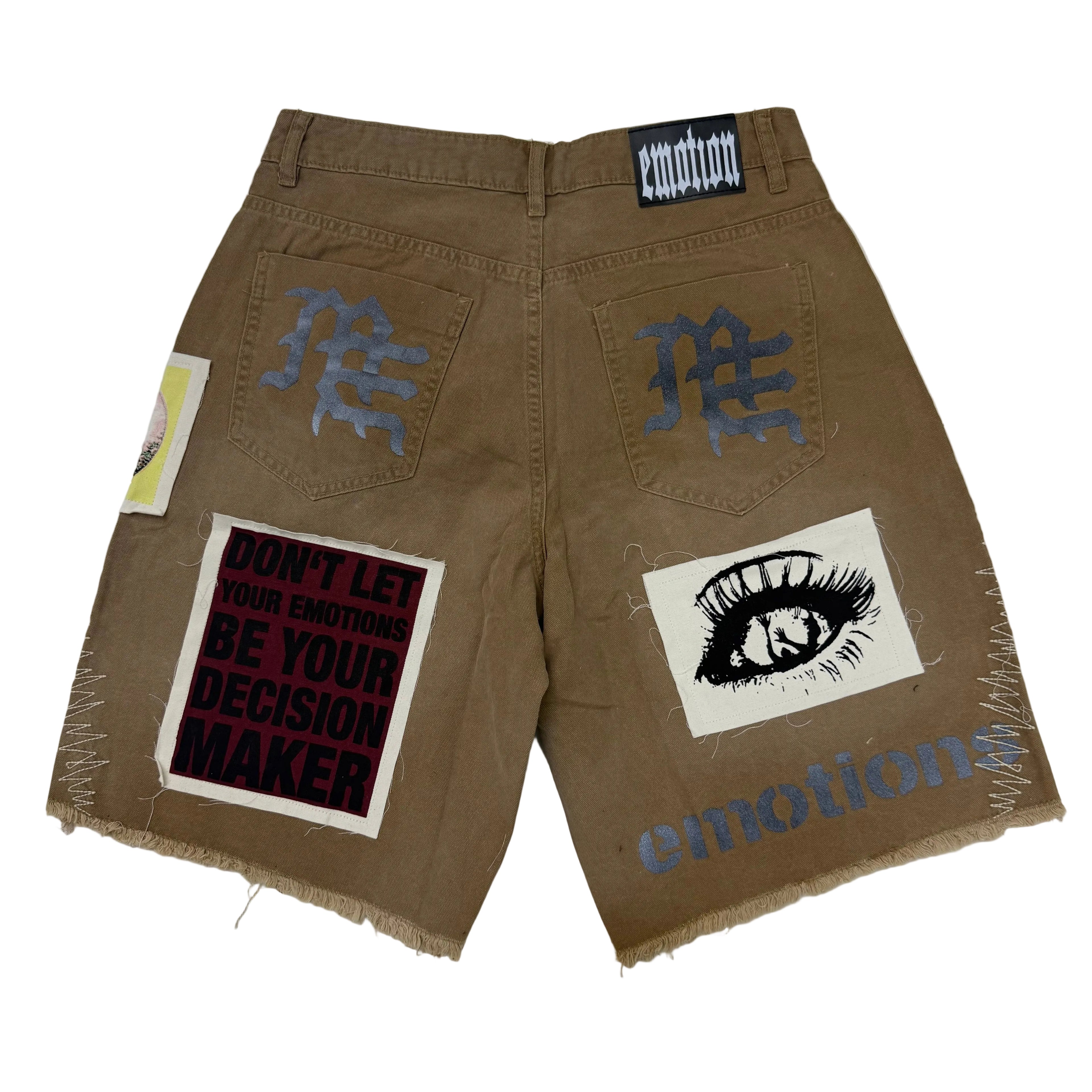 Mixed Emotions ‘Chaos’ Carpenter Shorts Tan