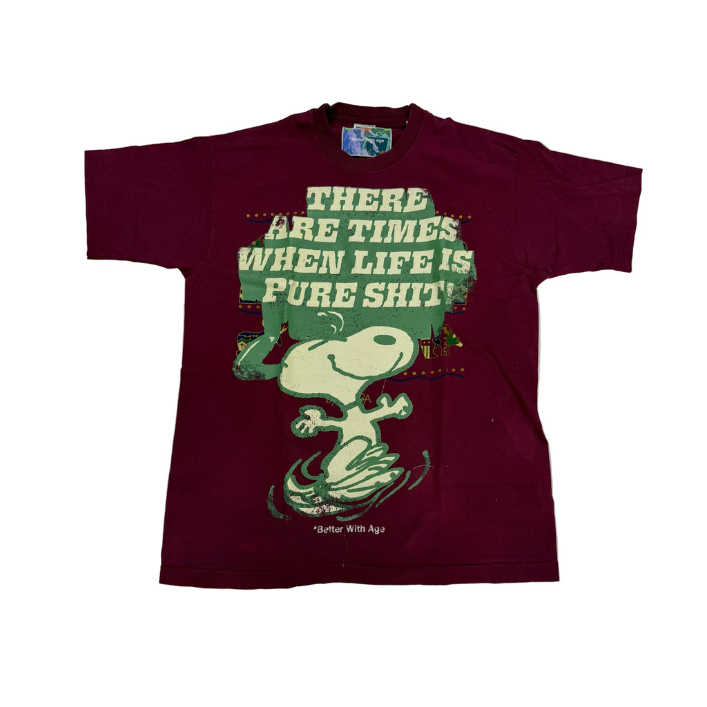 Better With Age SS26 ‘Snoopy’ Tee Raspberry Burgundy