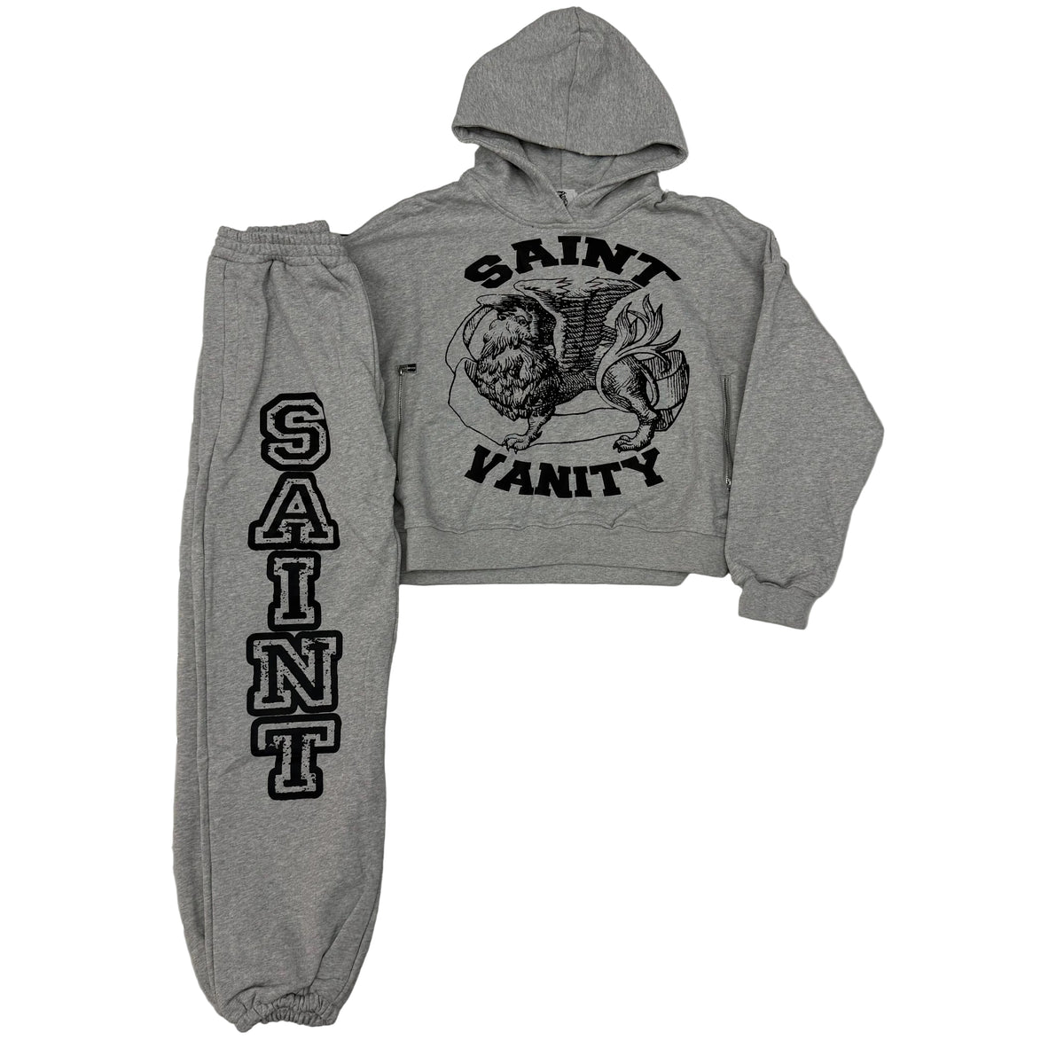Saint Vanity ‘Varsity’ Sweatsuit Grey