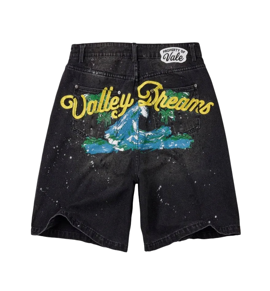 Vale Forever ‘Paradice’ Black Jean Shorts