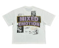 Mixed Emotions 'Lost Identity' White Rhinestone Tee