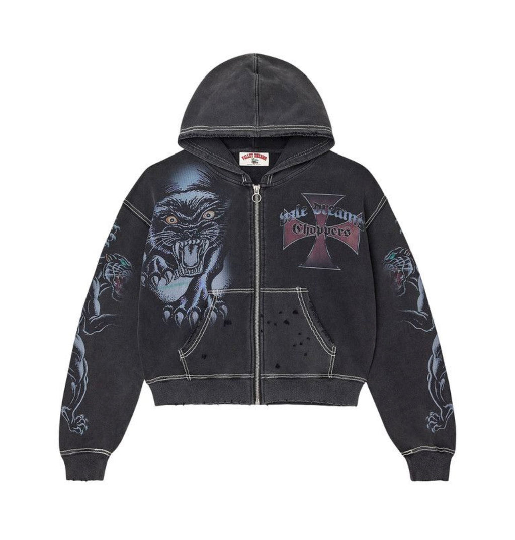 Vale Forever ‘Hardy Boyz’ Zip Up Hoodie Black