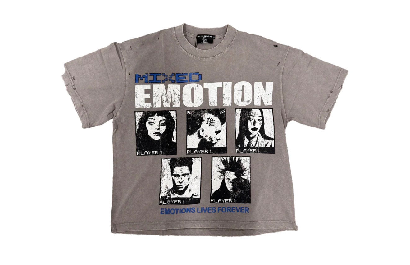 Mixed Emotions 'Gallery' Grey Tee