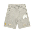 When Smoke Clears ‘Chain Stitched 16’ Sweat Shorts Tan