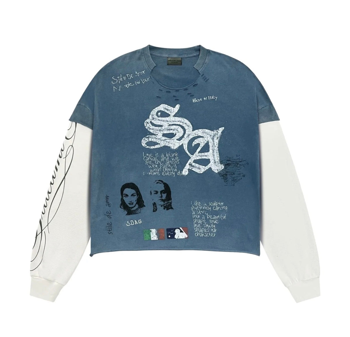 Stile De Amor ‘Sqaudra’ Longsleeve Thermal Blue