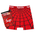 Supreme x Hanes 2 Pack Boxer Briefs Spider-Man Red