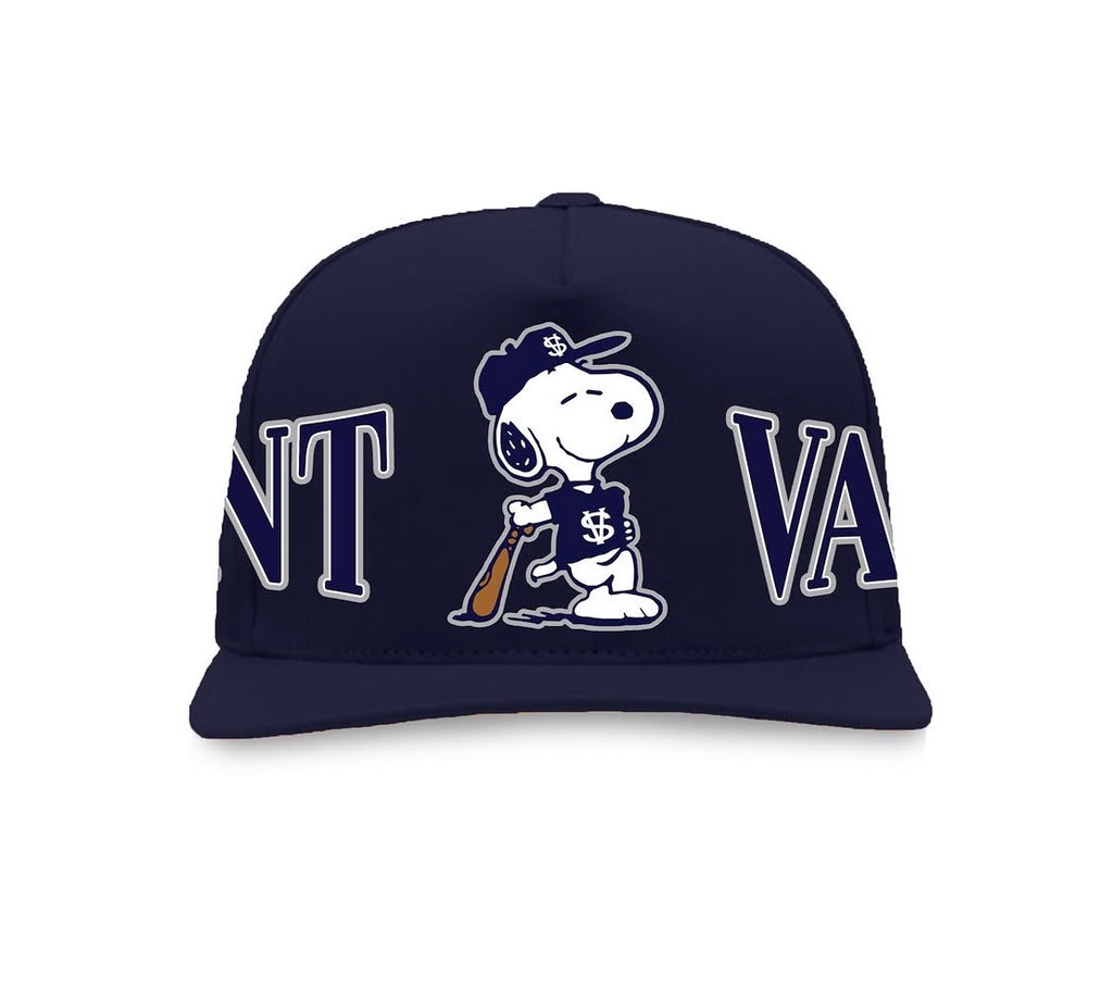Saint Vanity ‘Snoopy’ Fitted Hat Navy