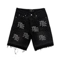 Mixed Emotions Black ‘ME’ Denim Shorts