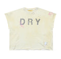 When Smoke Clears ‘Dry’ Cut Off Crewneck Tee Yellow