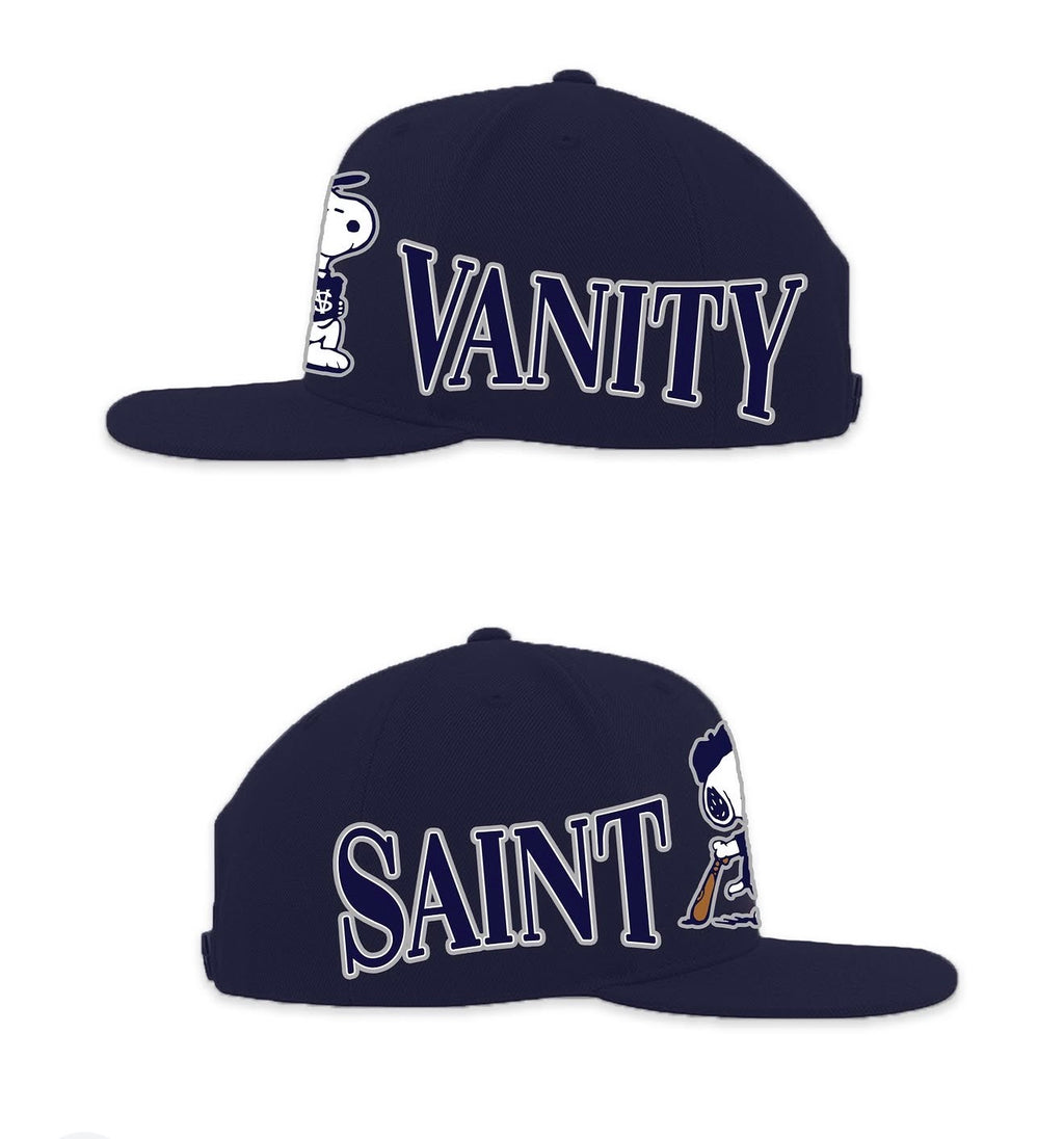 Saint Vanity ‘Snoopy’ Fitted Hat Navy