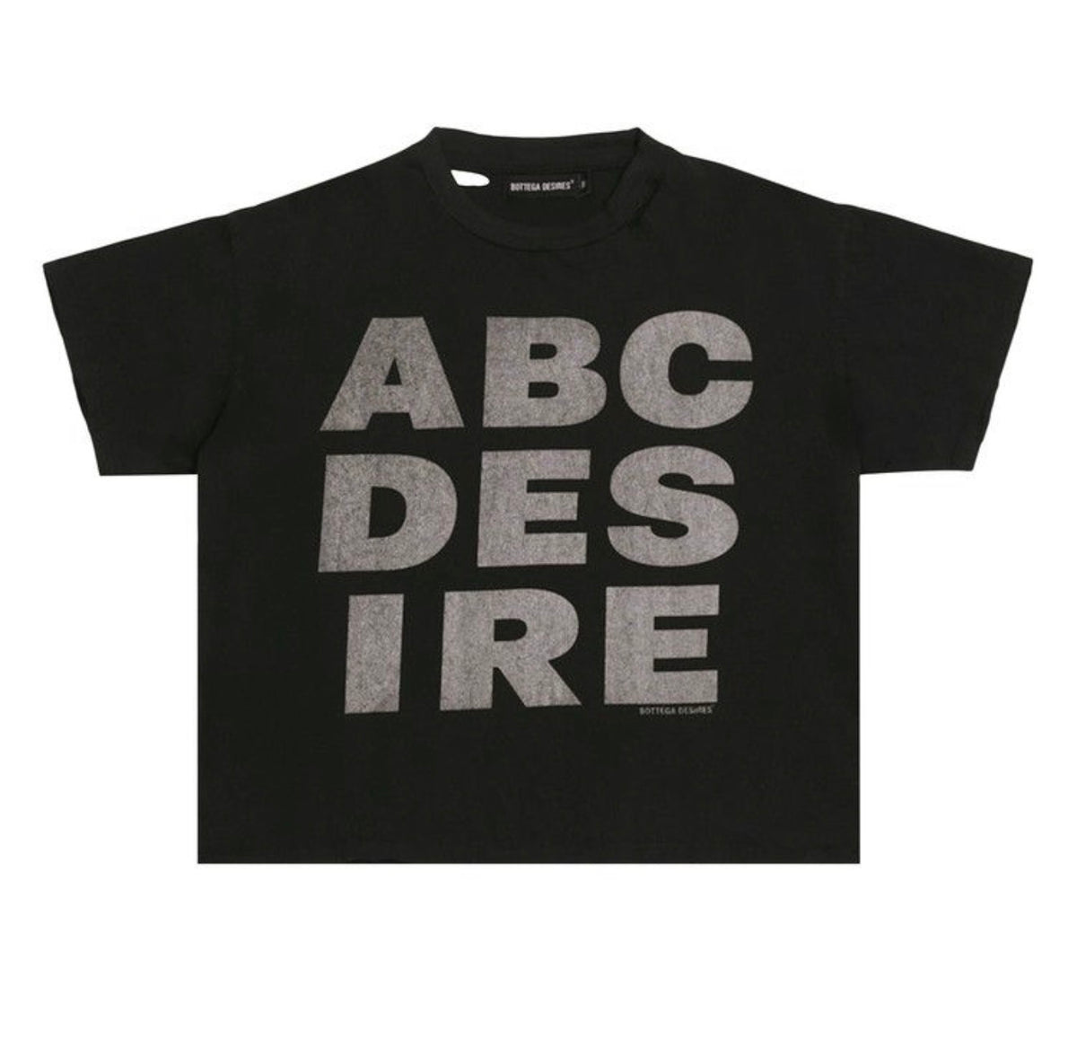 Bottega Desires ‘ABC Desires’ Black Tee