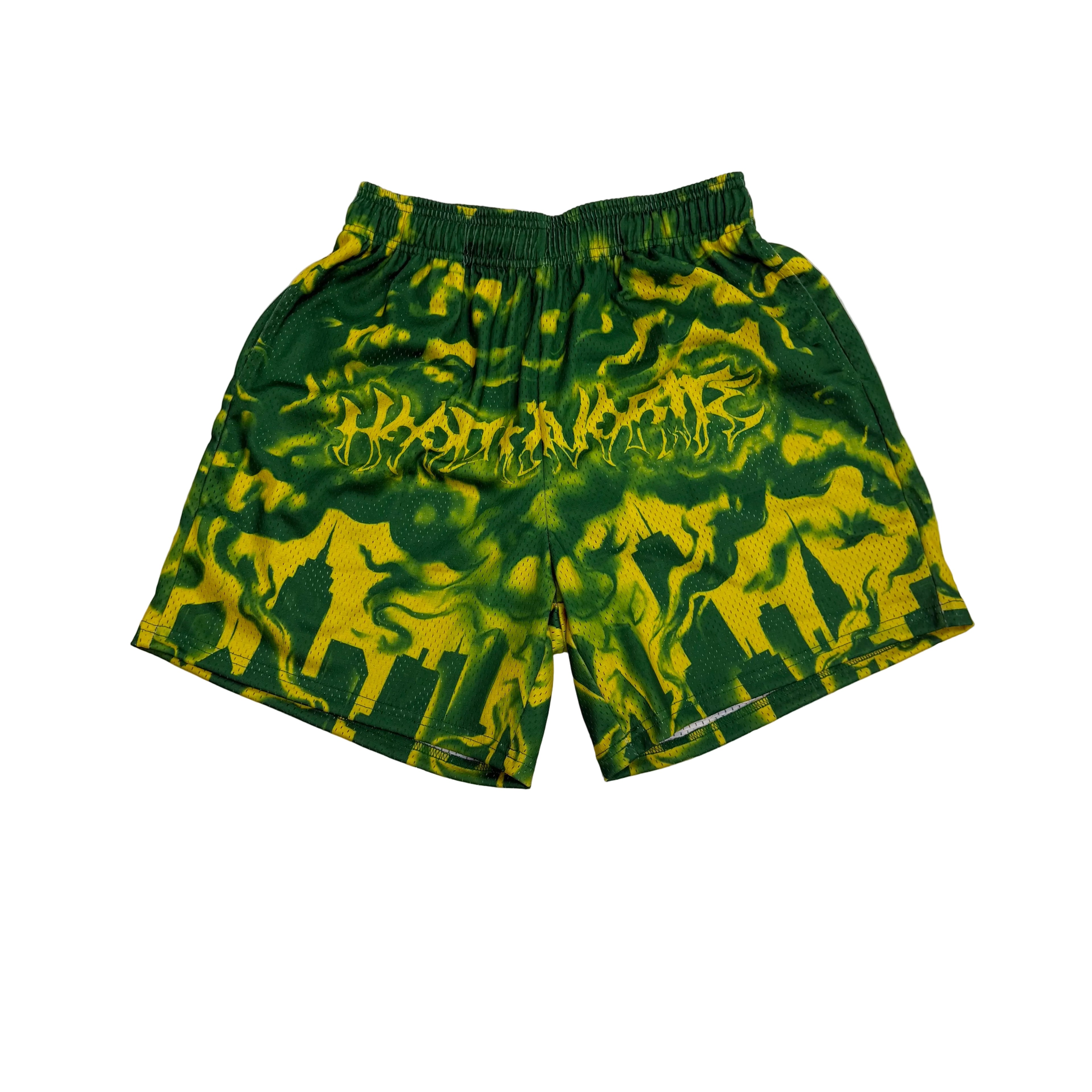 Hood Favorite Green Mesh Shorts