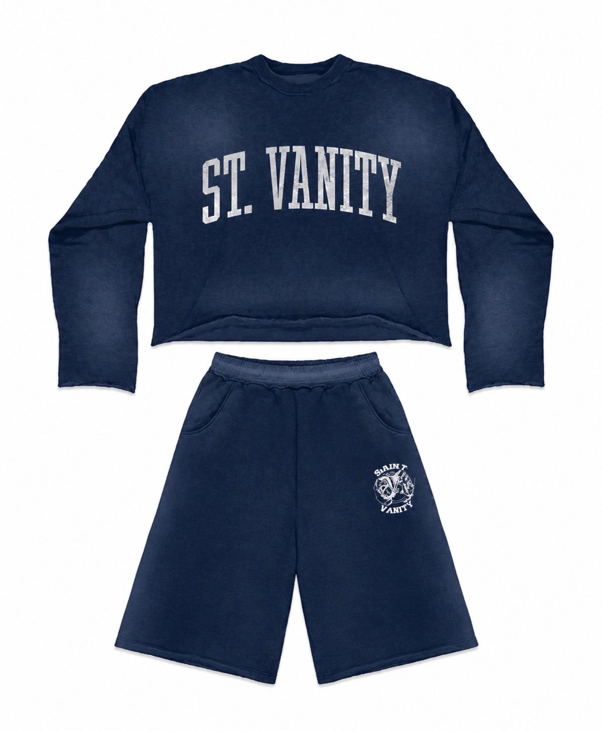 Saint Vanity ‘Yankee New York Exclusive’ Crewneck 3/4 Sweat Set