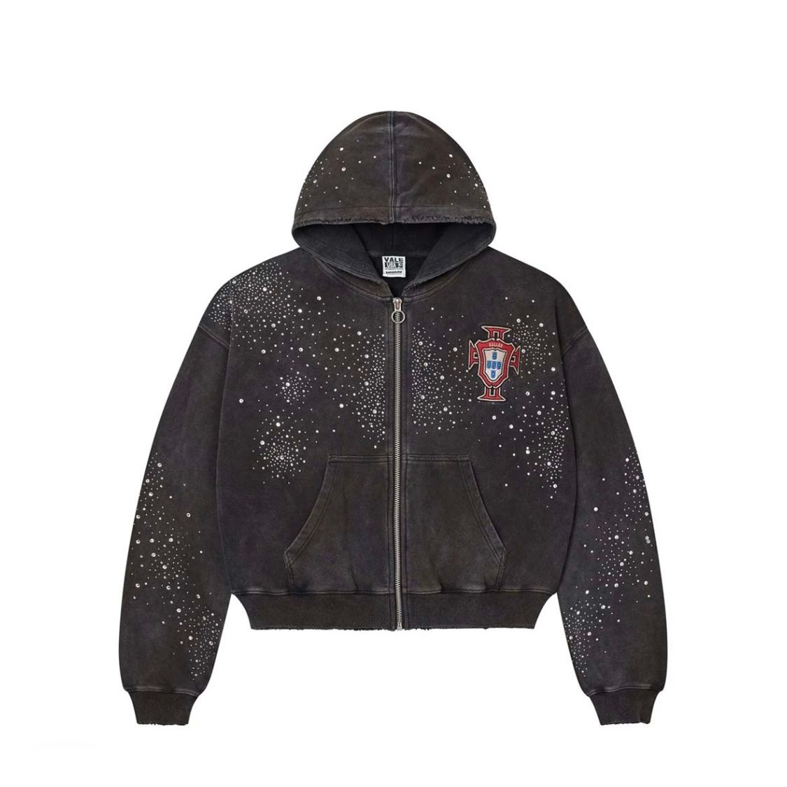 Vale Forever Pluto Clustered Zip Up Hoodie Black (STEAL)