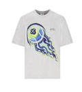 Casablanca Flaming Tennis Ball Tee White