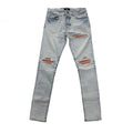 Mike Amiri Jeans Light Wash Peach Patch MX1