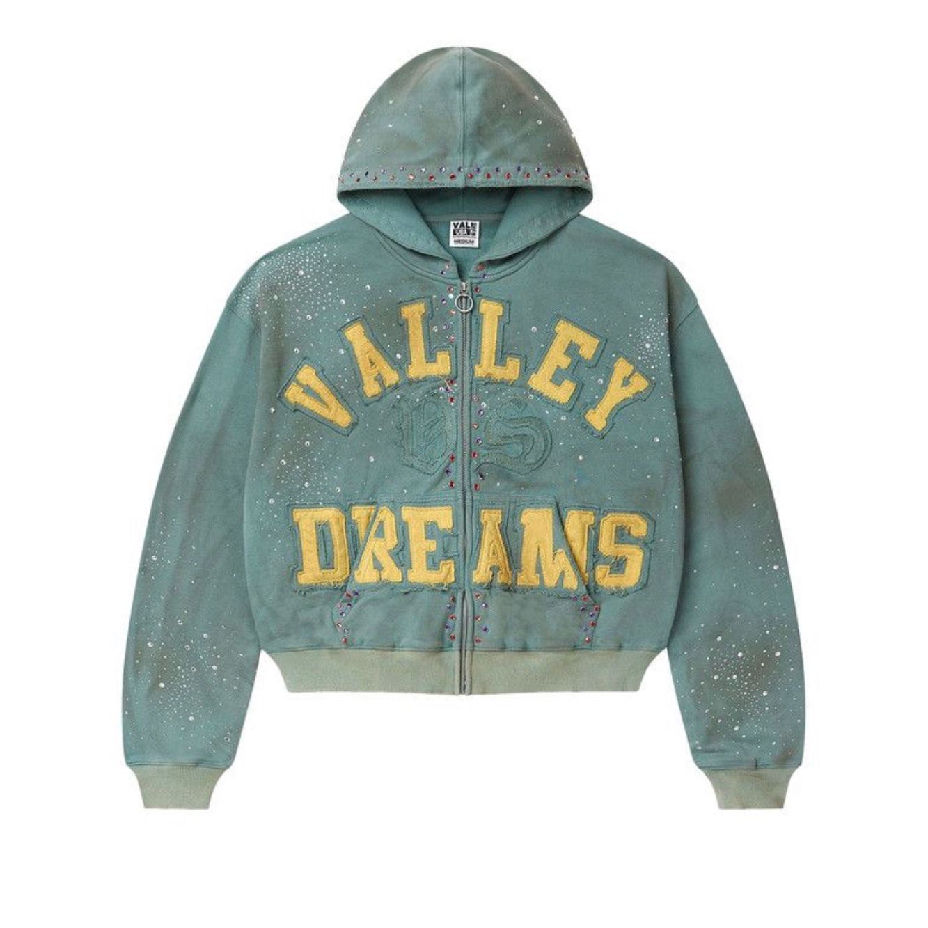 Vale Forever Bank Zip Up Hoodie Green