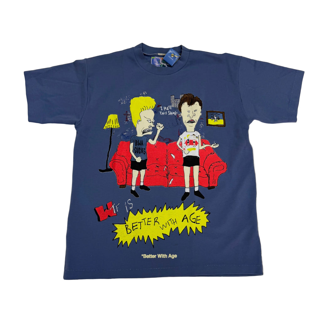 Better With Age SS26 ‘Beavus & Butthead’ Tee Powder Blue