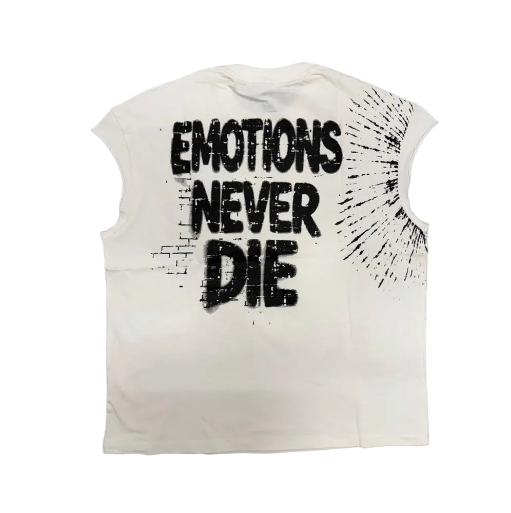 Mixed Emotions ‘Starboy’ Cut Off Tee White