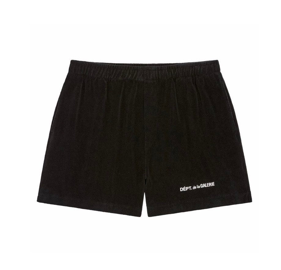 Gallery Dept ‘French Velvet’ Zuma Shorts Black