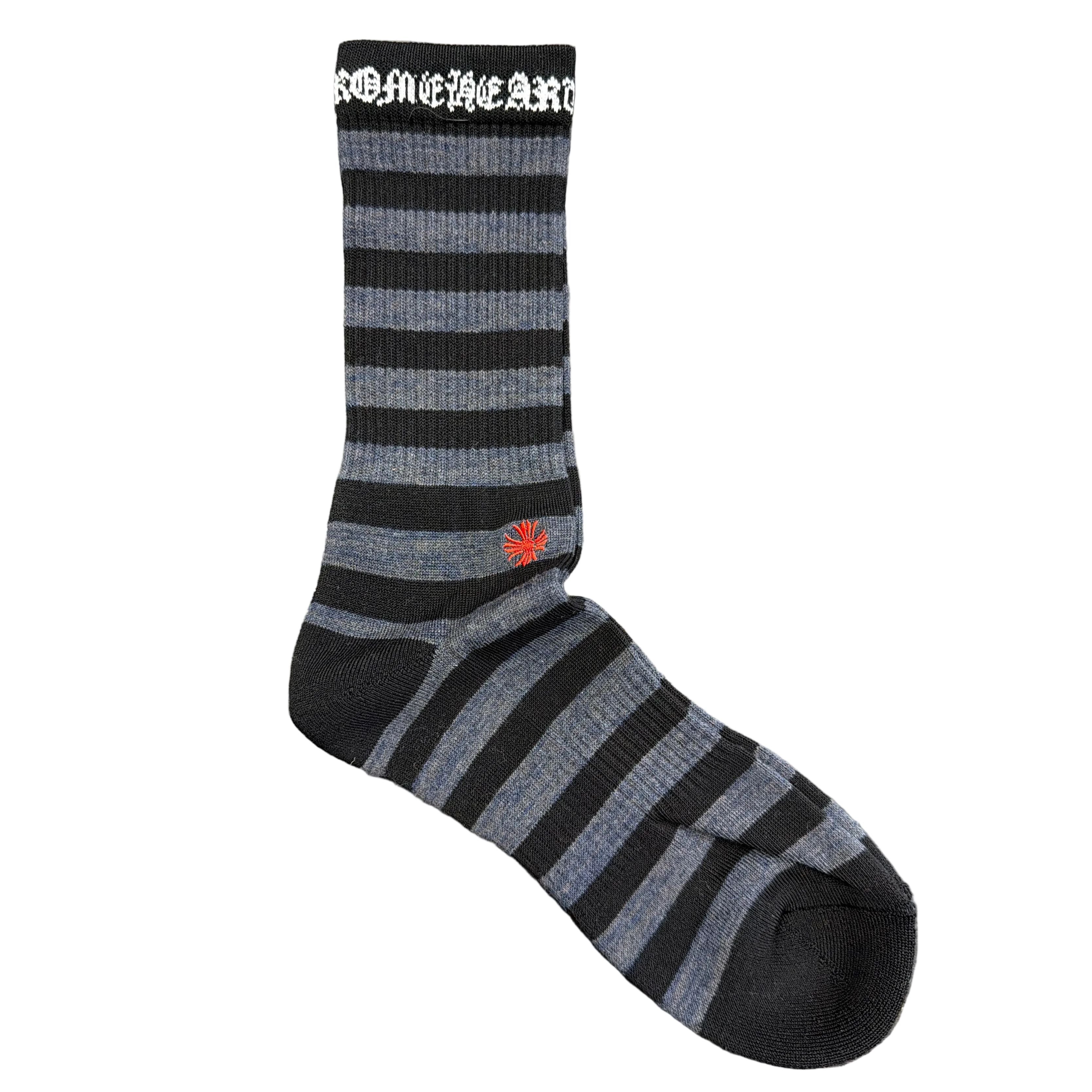 Chrome Heart ‘Strip’ Socks Black