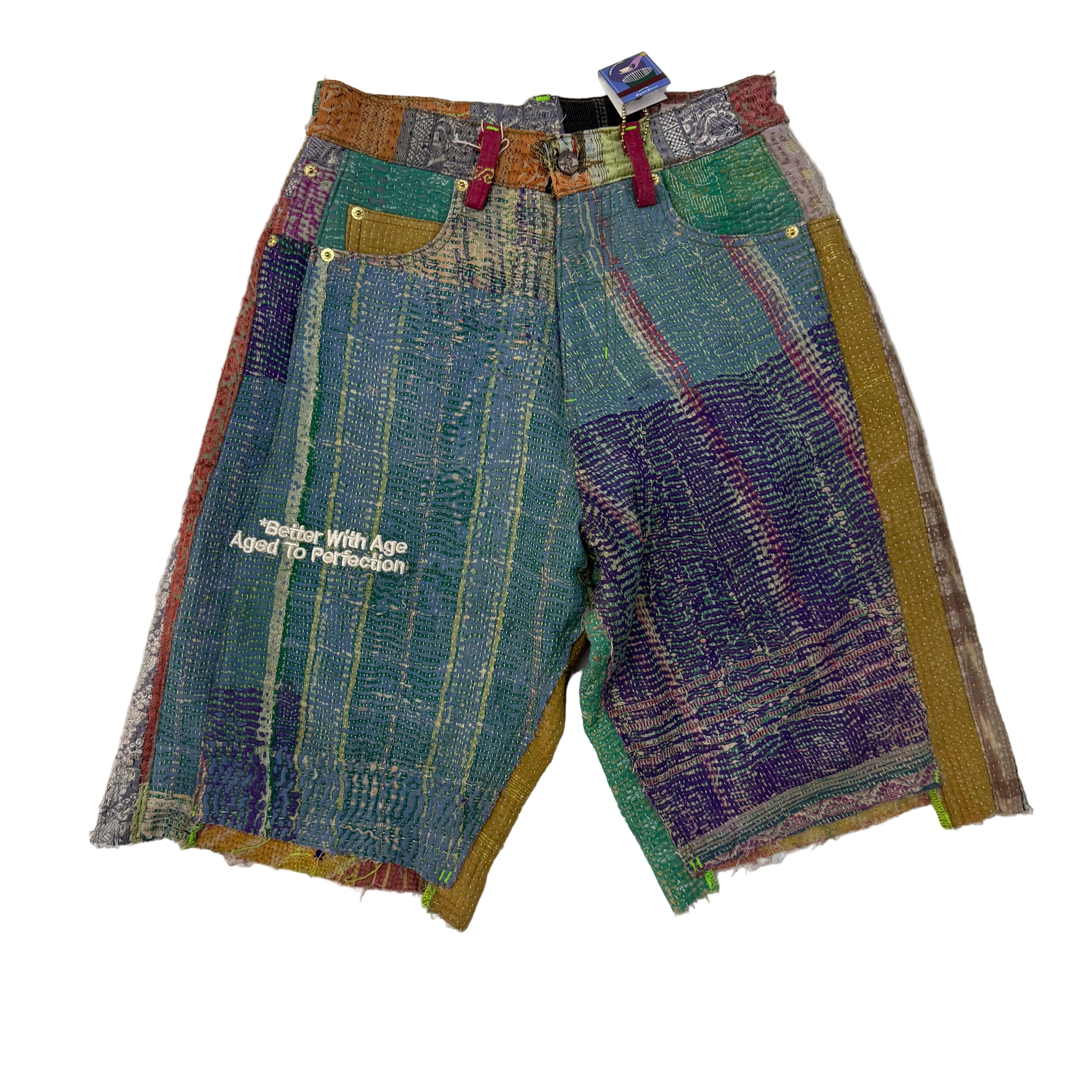 Better With Age ‘Issac Quilted’ Multicolor Shorts