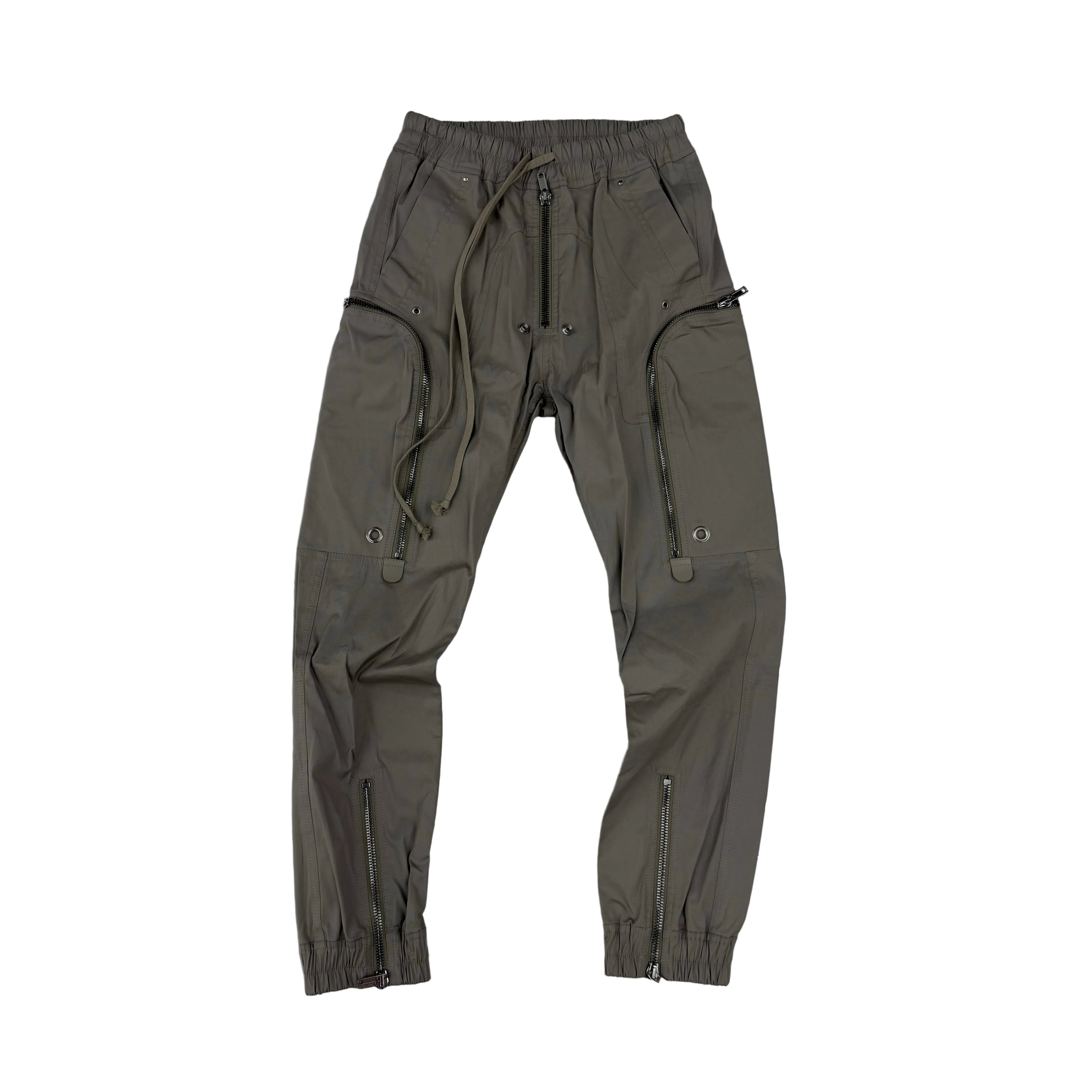 Rick Owens Light Grey Temple Bauhaus Cargo Pants