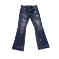 Gallery Dept Distress Dark Wash Flare Jeans