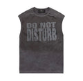 When Smoke Clears ‘Do Not Disturb’ Cut Off Tee Black Wash