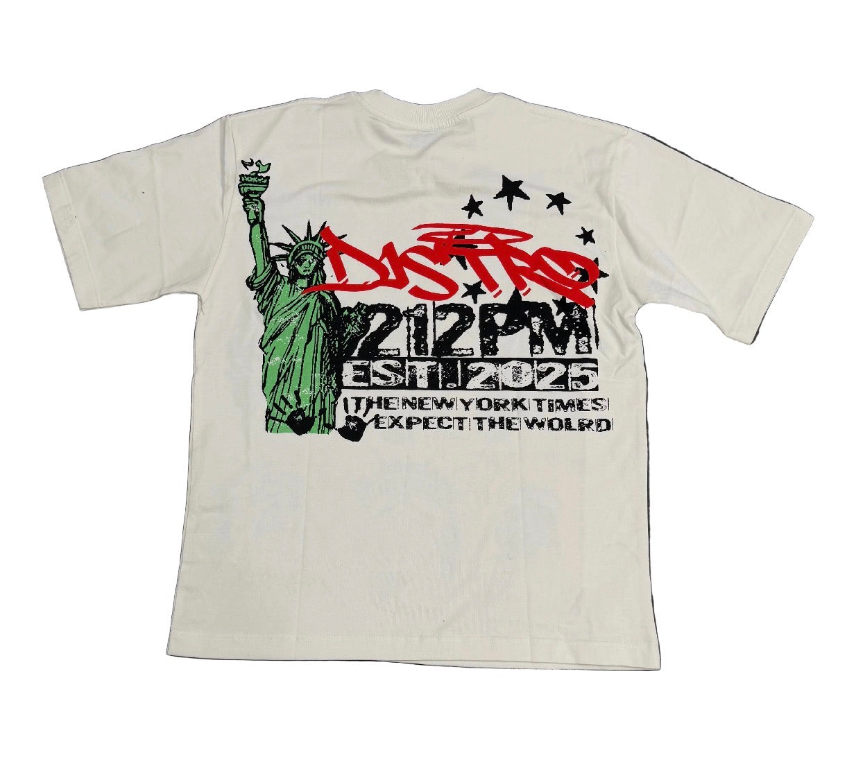 Distro Buy Me Out Of Pain ‘Multi Statue of Liberty’ Tee White