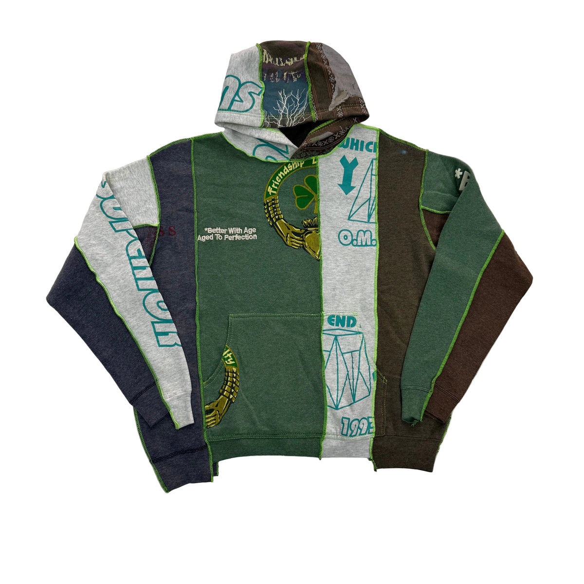 Better With Age '5 Panel Hoodie' Multicolor Hoodie