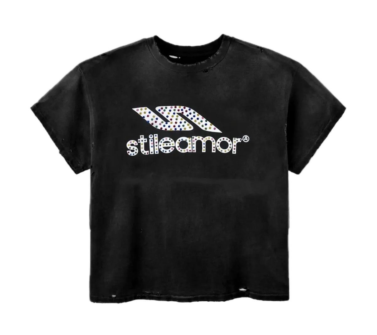 Stile De Amor ‘Colorato’ Rhinestone Tee