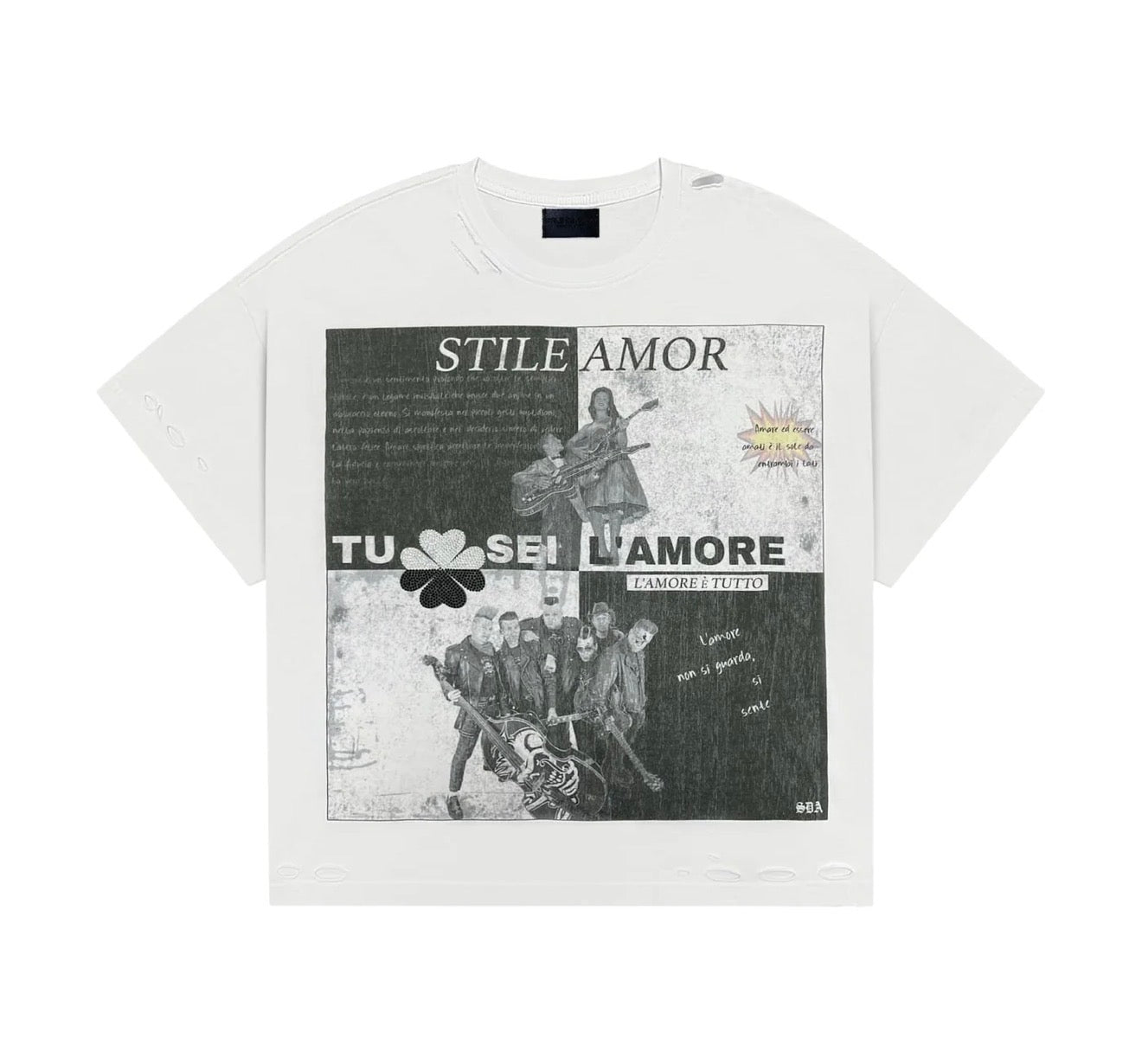 Stile De Amor ‘Ying Yang’ Tee White