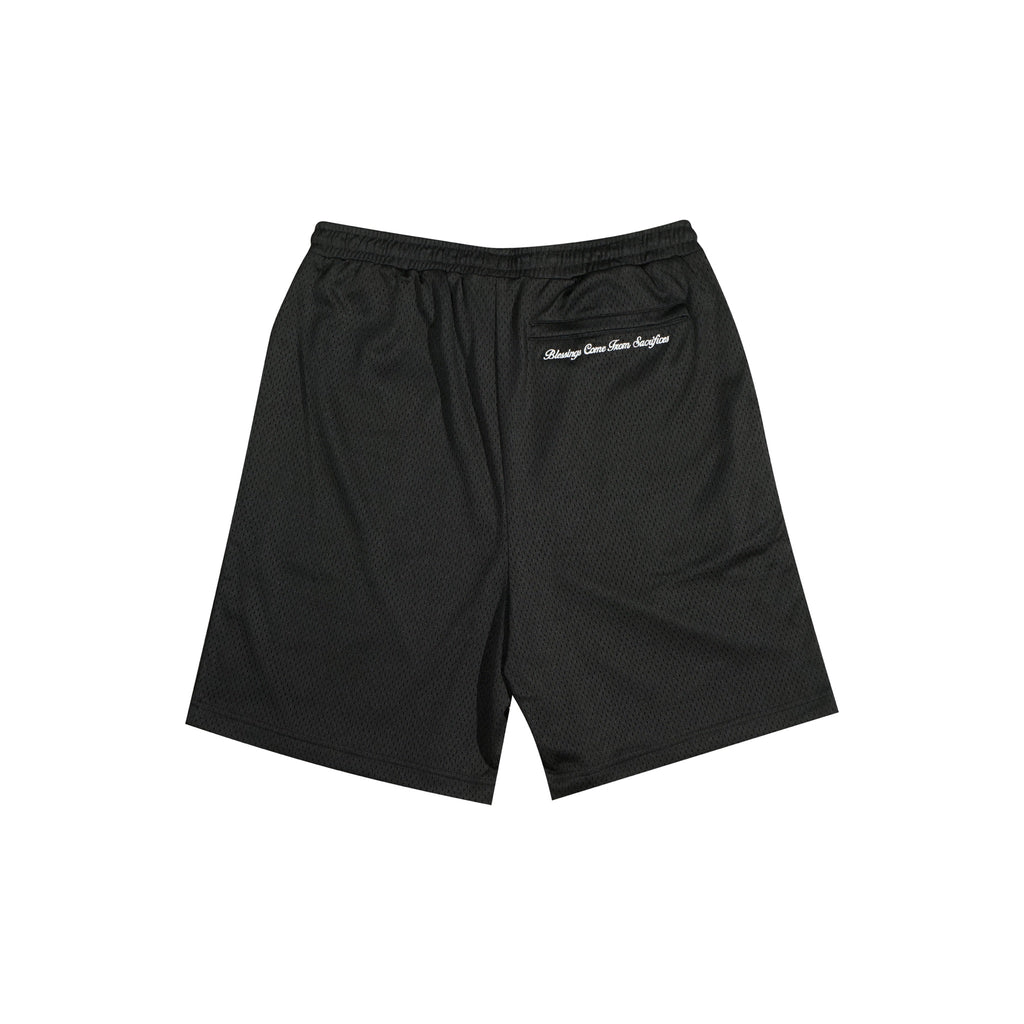 Why Not Mesh ‘Stick Figure’ Shorts Black