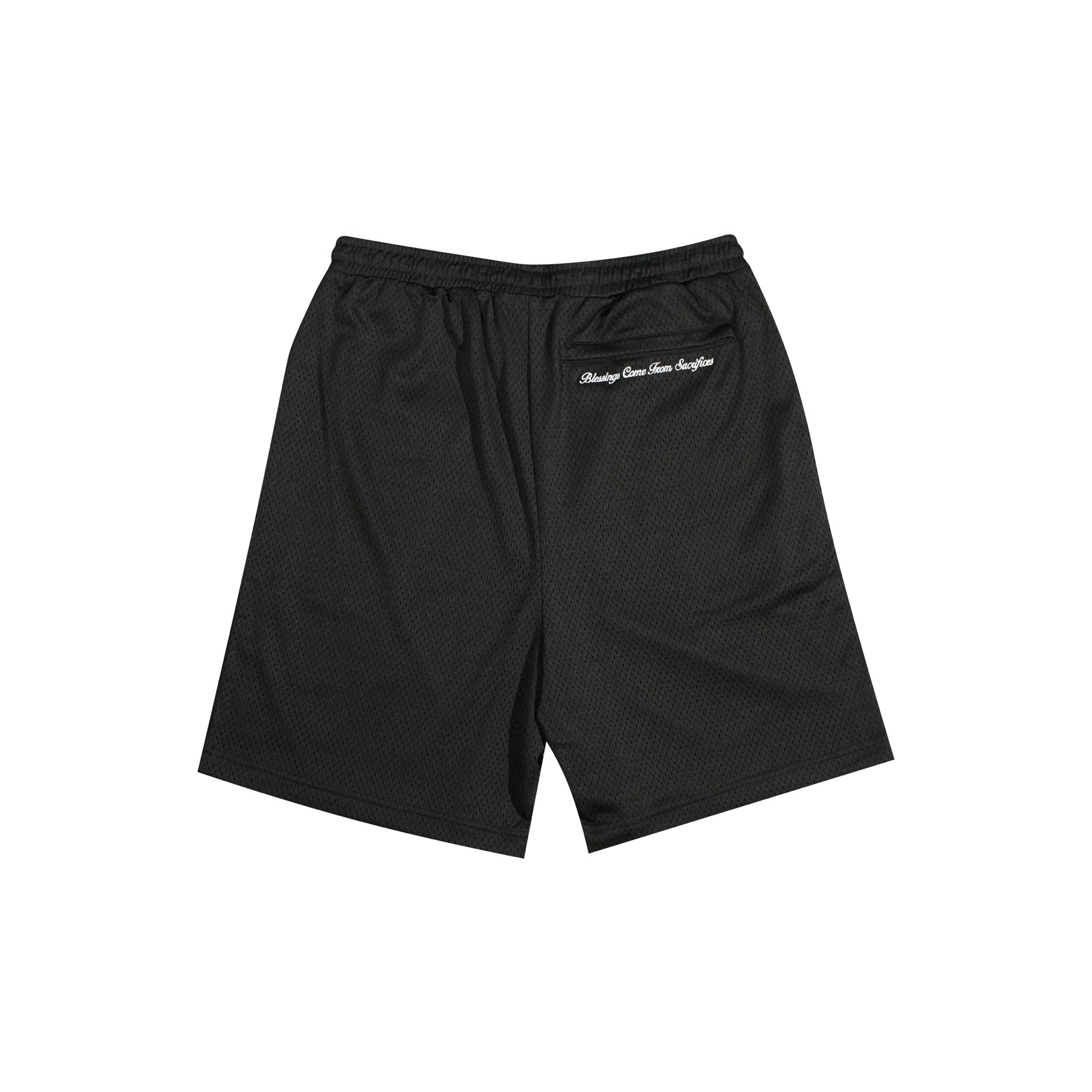Why Not Mesh ‘Stick Figure’ Shorts Black