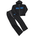 Distro ‘Buy Me From Pain’ Blue Logo/Black Rhinestone Set