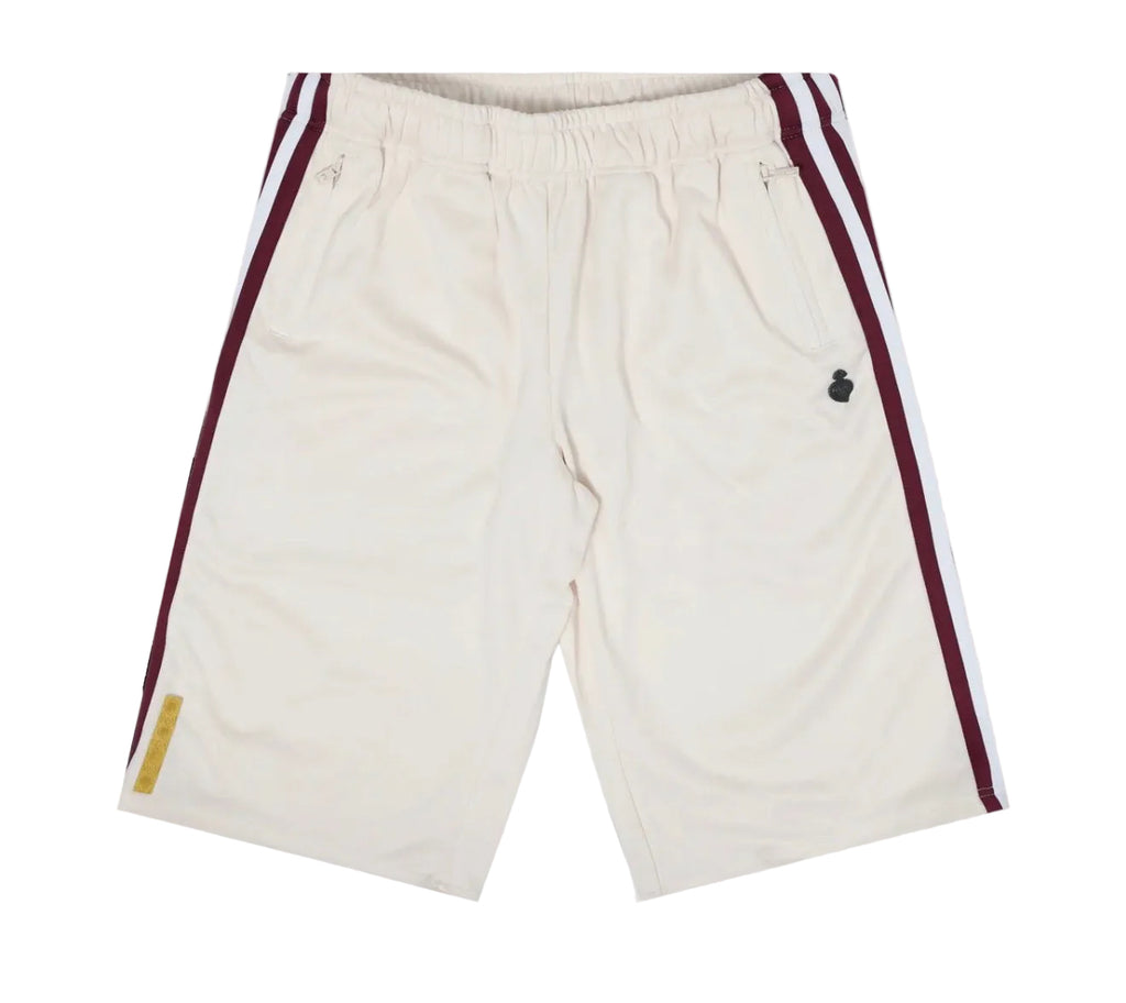 When Smoke Clears ‘Heartwear’ Track Shorts Cream/ Burgundy