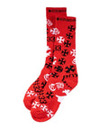 Chrome Hearts Red Stencil Socks