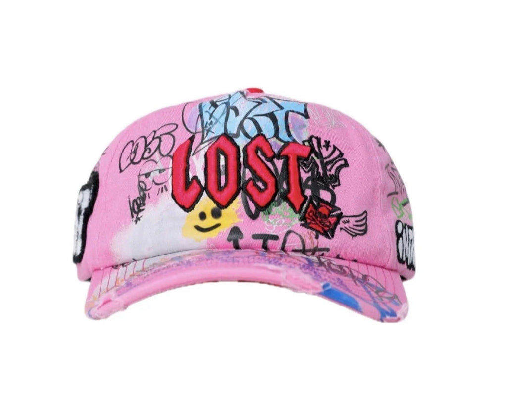 Lost Intricacy ‘Canva NY’ Hat Pink