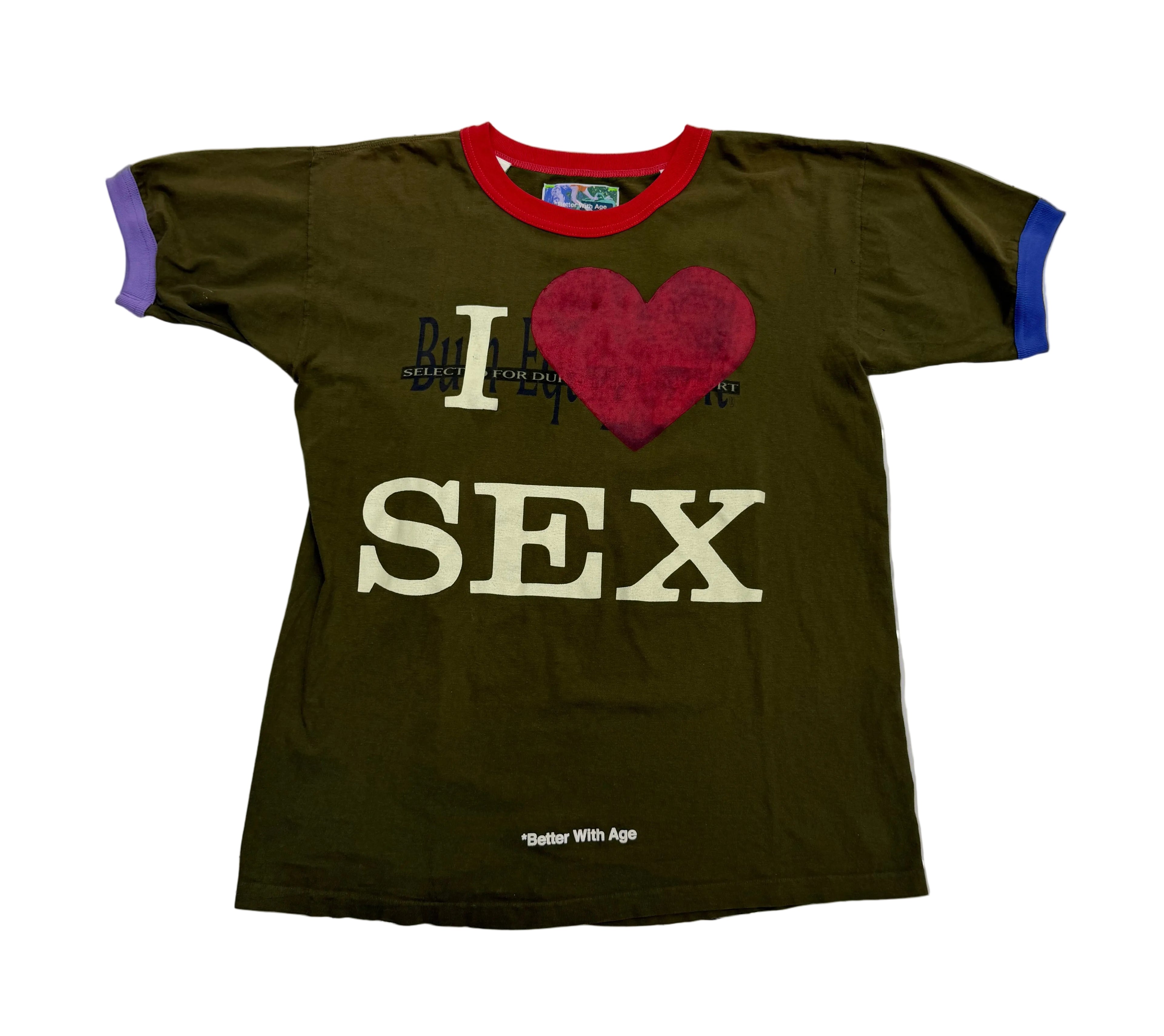 Better With Age SS26 ‘I Love Sex’ Tee Brown