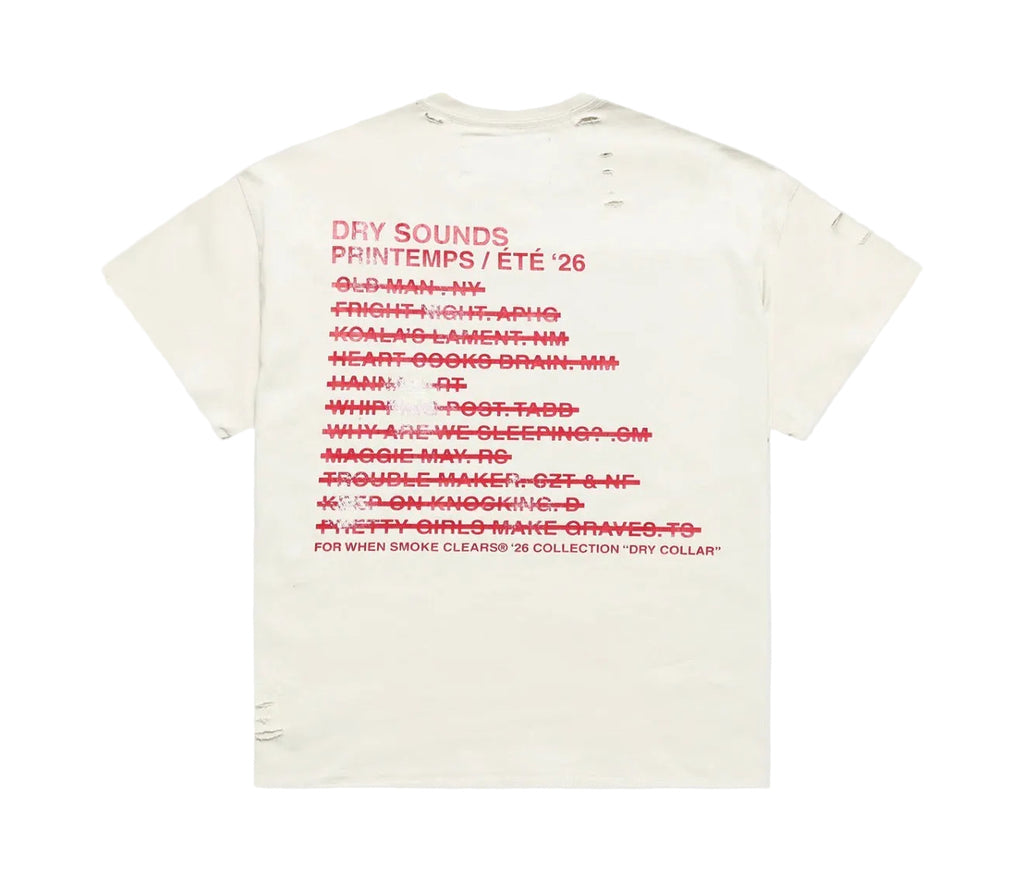 When Smoke Clears ‘Audio’ Tee Red