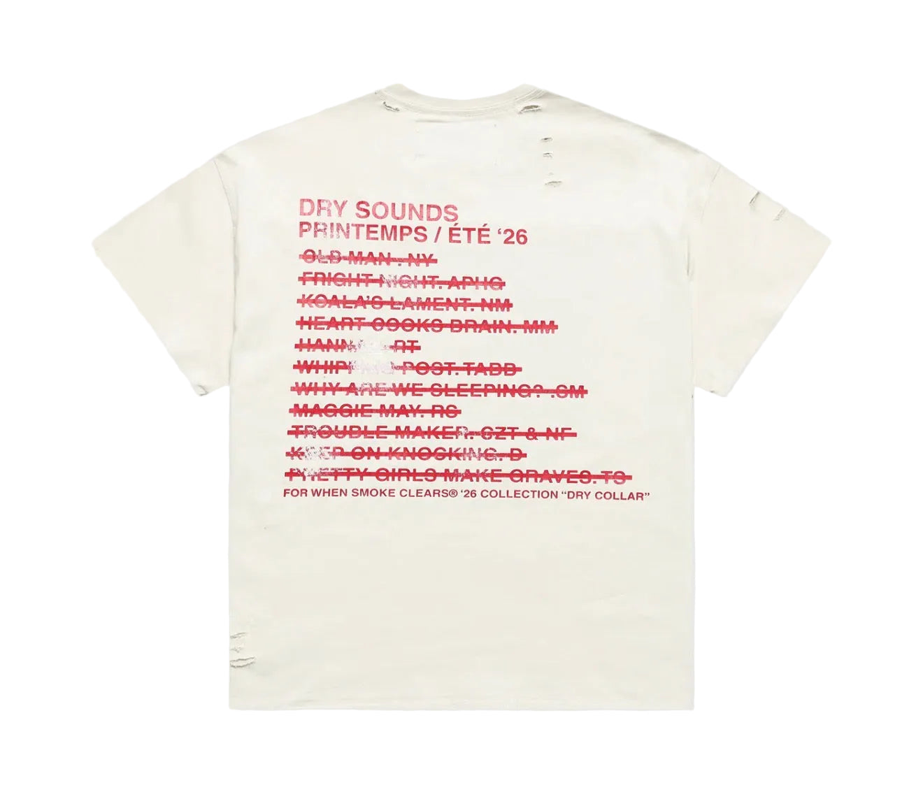 When Smoke Clears ‘Audio’ Tee Red