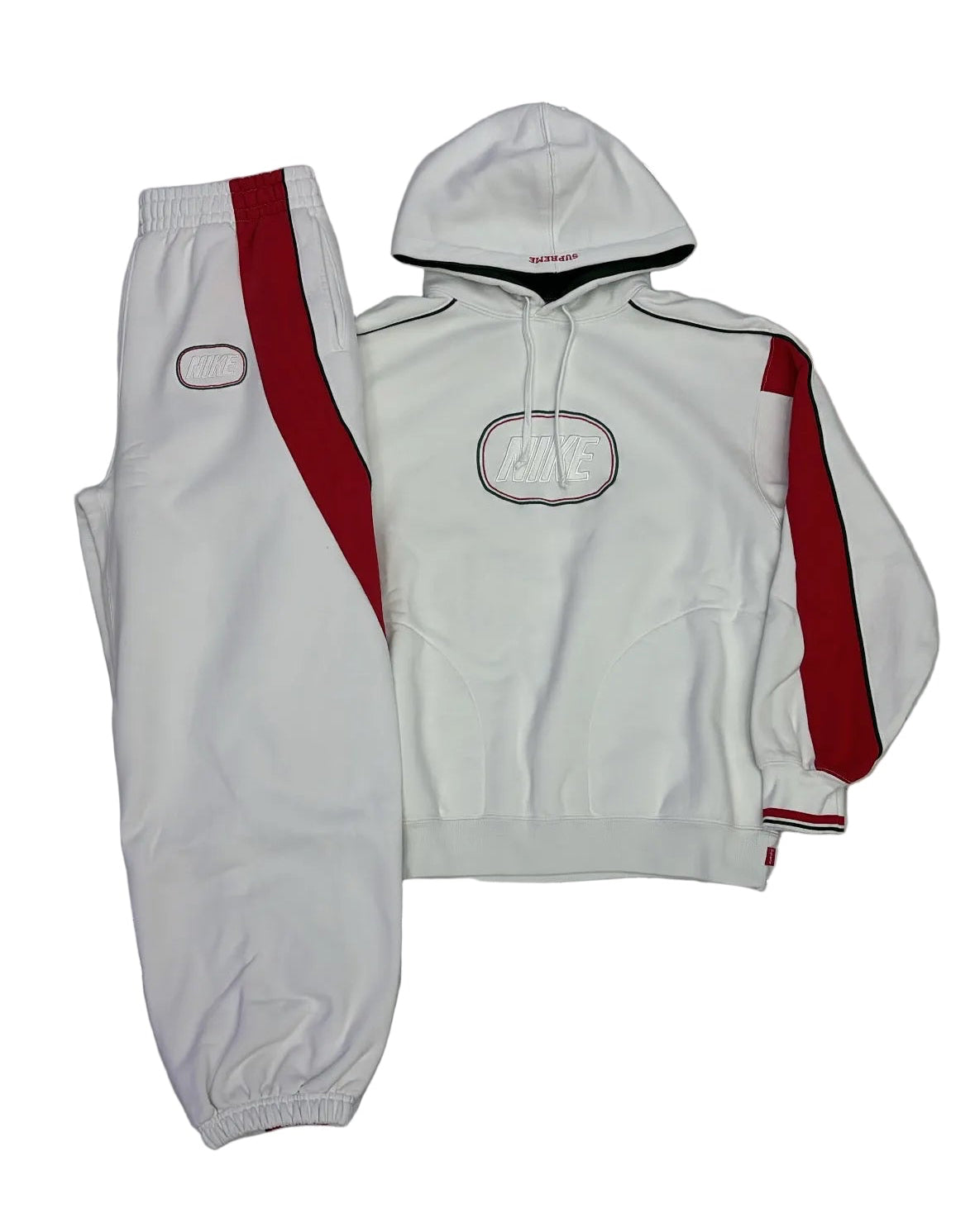 Supreme X Nike Sweatsuit White