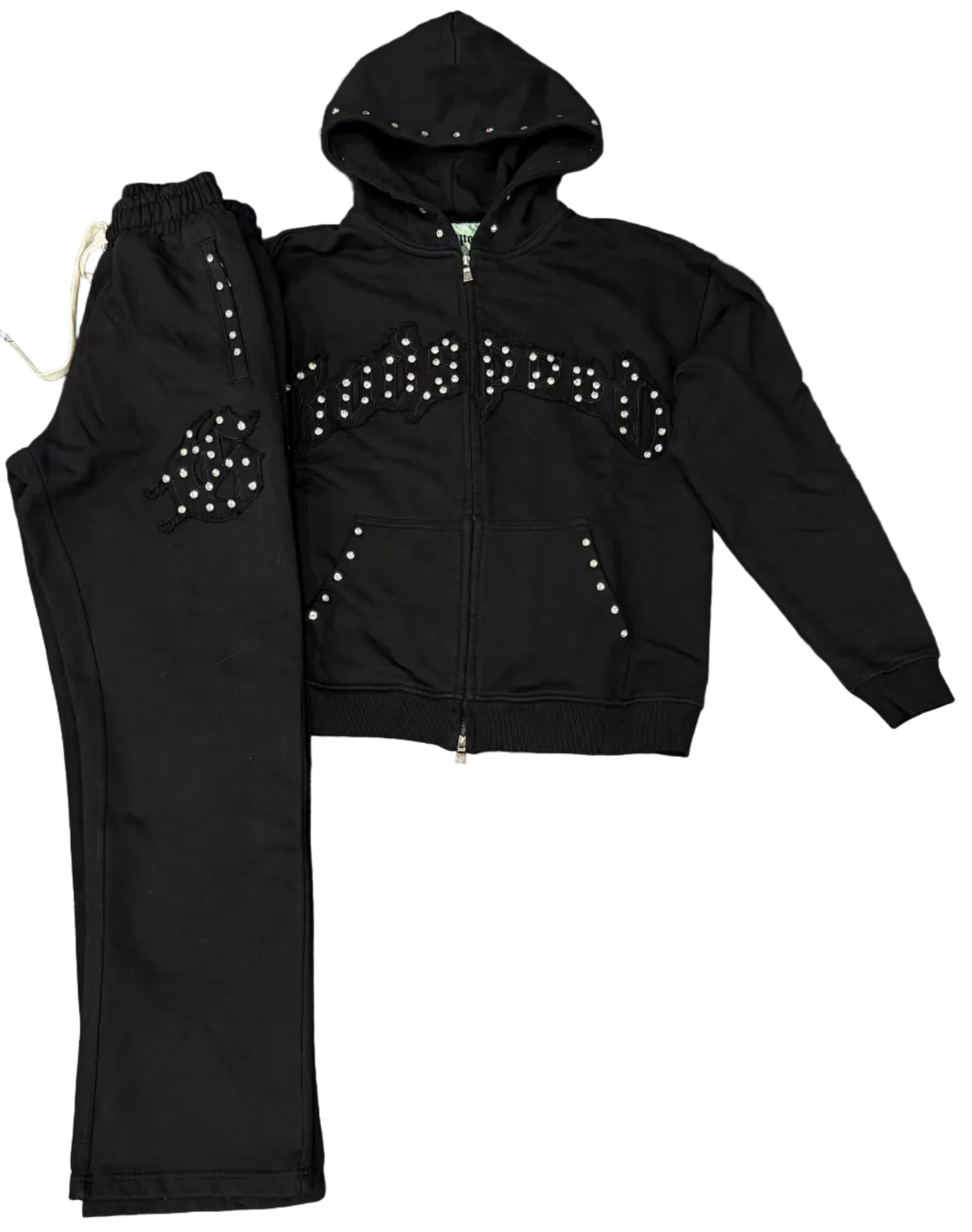 Godspeed Embroidered Sweatsuit VVS Black