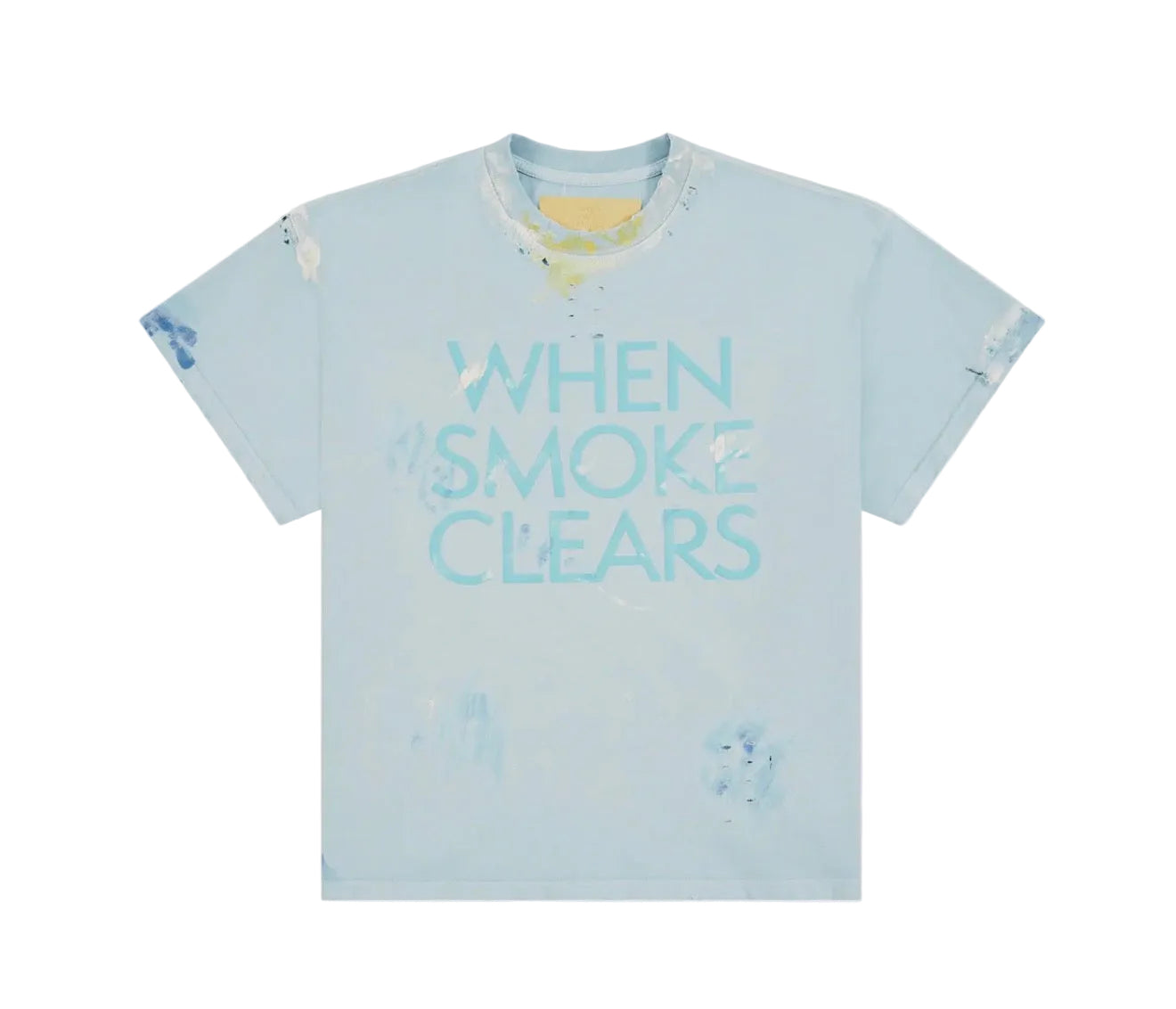 When Smoke Clears ‘Paint Thrashed’ Tee Blue