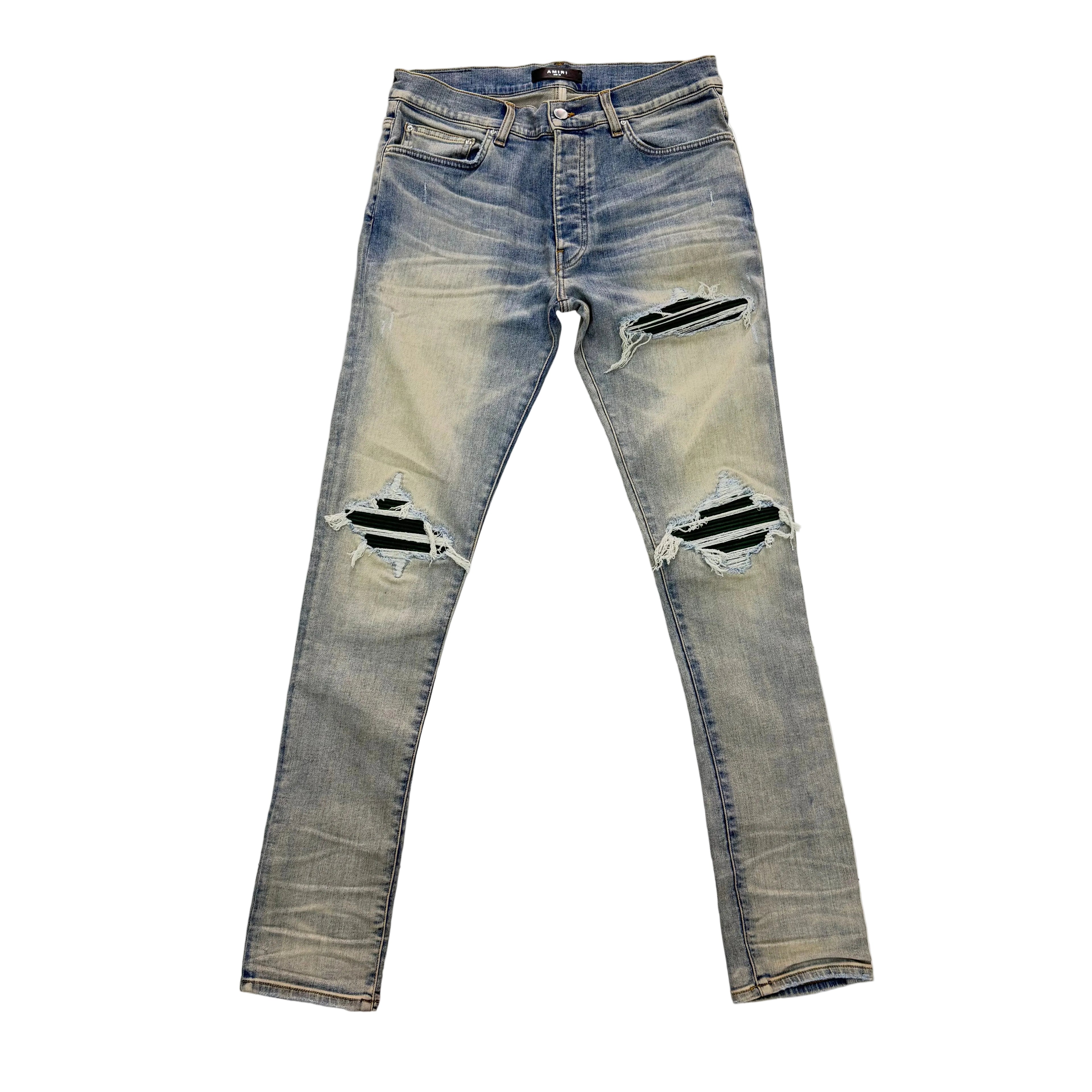 Mike Amiri Jeans Indigo Emerald Patch MX1