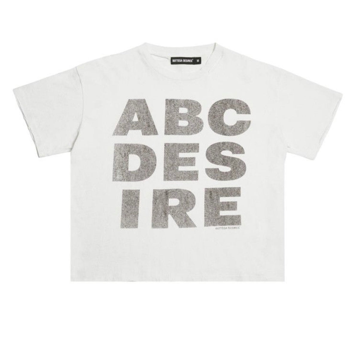 Bottega Desires ‘ABC Desires’ White Tee